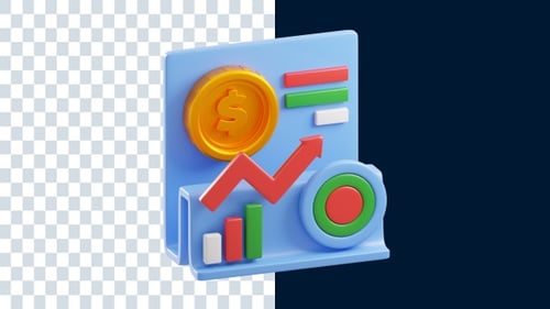 Investment Report 3D Animations | Alpha Channel