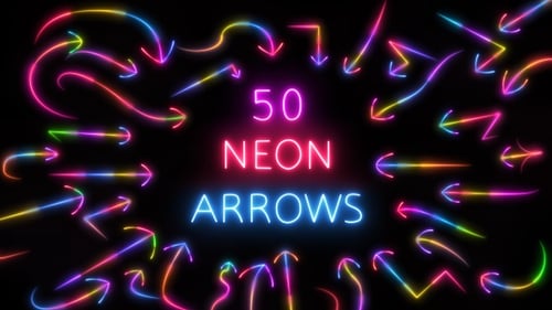 Colorful Neon Arrows Pack