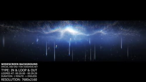 Opener Blue Falling Particles