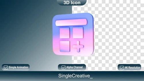3 D Icon New Dashboard Animation
