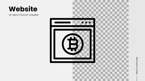 website line icon animation