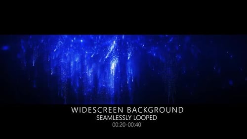Falling Blue Particles Widescreen Background