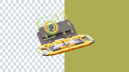 3D-Animationen der Tastatur | Alpha-Kanal