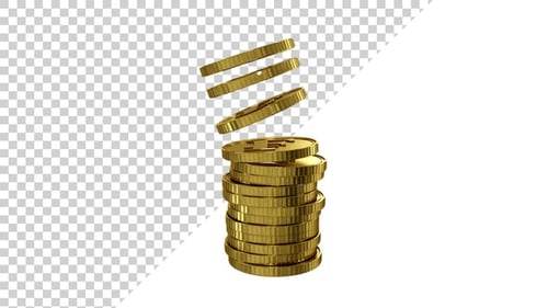 Franc Gold Coins Tower