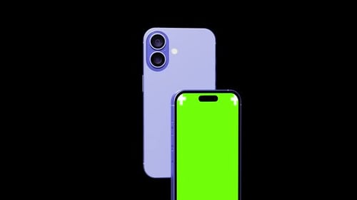 Maqueta de pantalla verde del teléfono 16