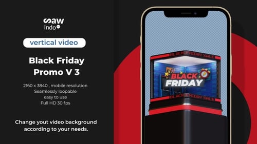 Modern Black Friday Sale Pedestal Reveal Animation