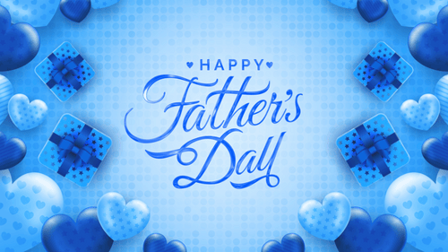 Happy Fathers Day Text Animation