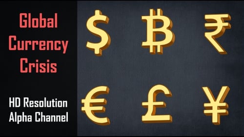 Global Currency Crisis – Breaking Symbols Animation Pack