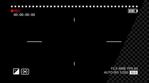 Modern Camera Viewfinder Interface Overlay