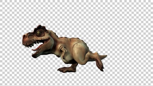 Tyrannosaurus Rex Walking Animation Side View