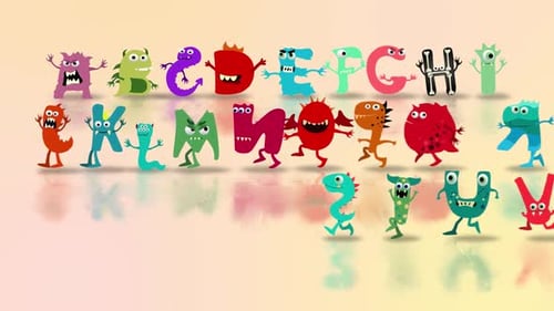 Animated Monster Alphabet for Halloween and Educational Projects