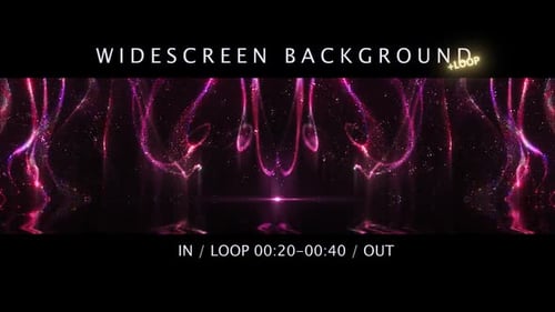 Abstract Pink Purple Particles Widescreen Looping Background
