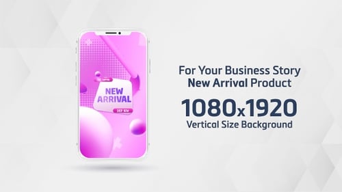 Vertical New Arrival Promotion with Abstract Fluid Design