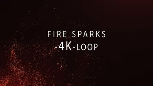 Abstract Glowing Red Orange Particles Background Animation