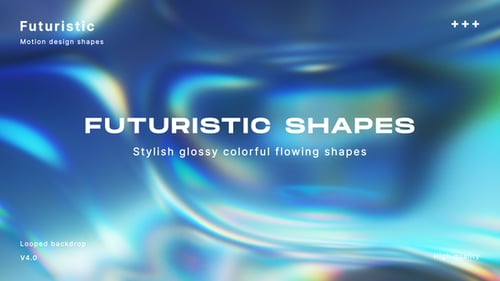 Gradiente líquido: formas fluidas e suaves, pano de fundo em loop