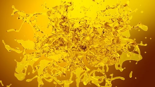 Dynamic Golden Liquid Splash Transition