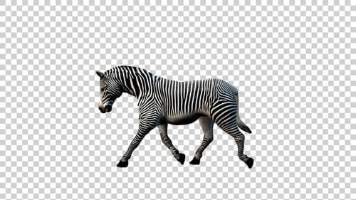 Zebra Trot Side View