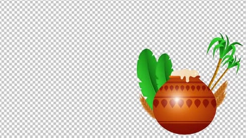 Animation de la fête des récoltes hindoue de Pongal 1080p