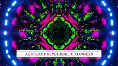 Abstract Psychedelic Flowers