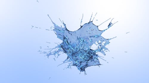 Wassertropfen kollidieren mit Splash V2