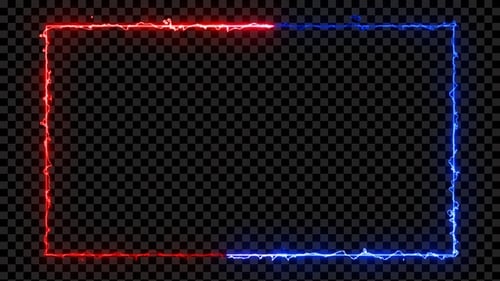 Electric Energy Neon Frame Loop Red & Blue V3