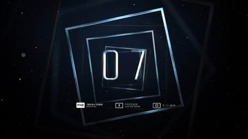 Modern Countdown Pack with Abstract Geometric Shapes and Lines