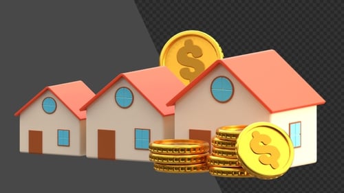 3D Animation of Property Investment | Alpha Channel