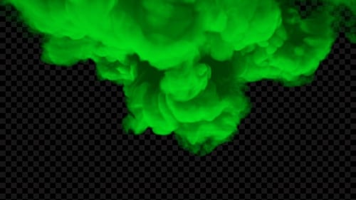 Massive Green Smoke Explosion