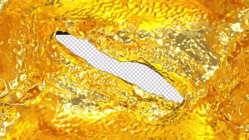 Swirl Gold Liquid Animation