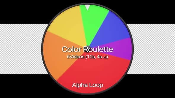 Color Roulette Wheel Pack, Overlays Motion Graphics ft. roulette & spin ...