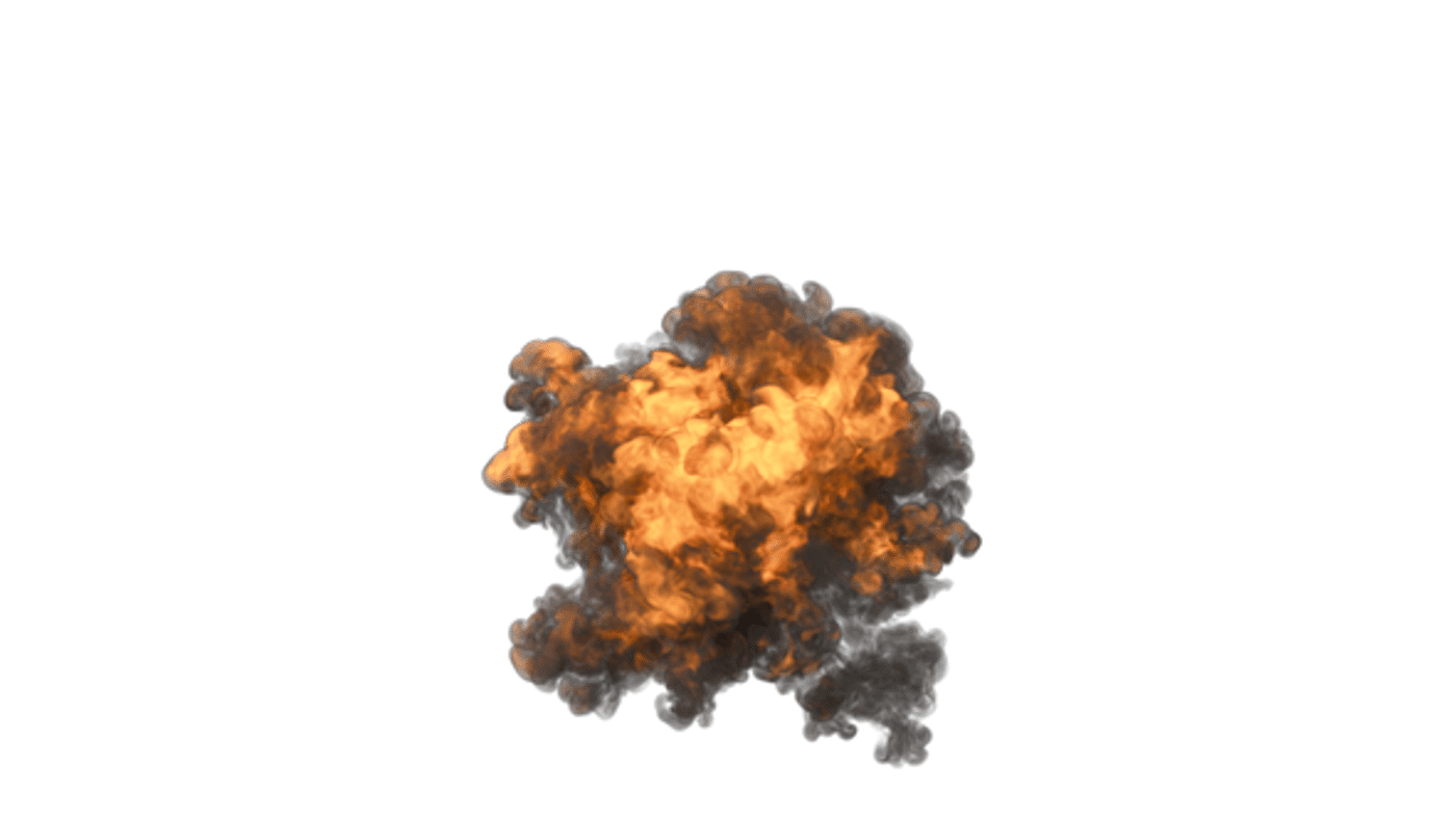 Realistic Fire Explosion with Billowing Smoke Effect, Backgrounds ...