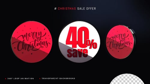 Feliz Navidad Oferta de rebajas del 40%