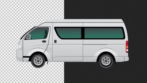 White Van, animierter Alpha-Looped