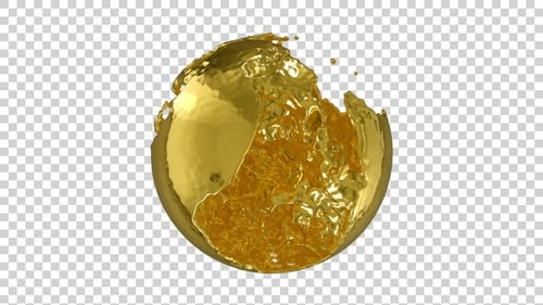 Liquid Gold Splash Ball V2 Alpha Version