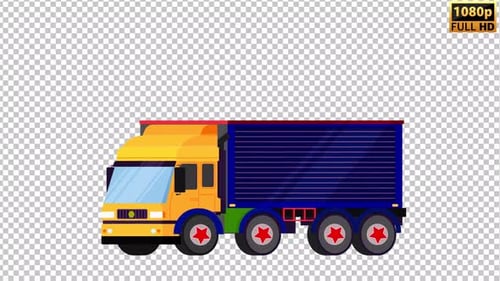 Truck Animation | Alpha Channel