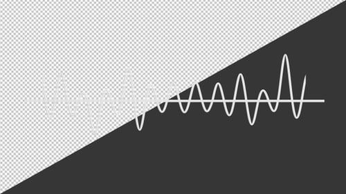 3D Digital Audio Signal Music Equalizer | Alpha Channel