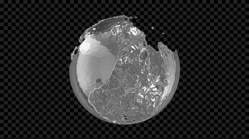 Liquid Sphere Formation Animation