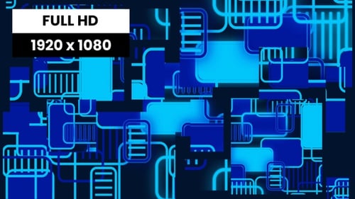 Blue Pattern Background 01 VJ Loop