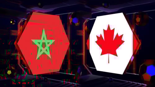 Canada Vs Morocco Football World Cup Qatar 2022 Background Loop