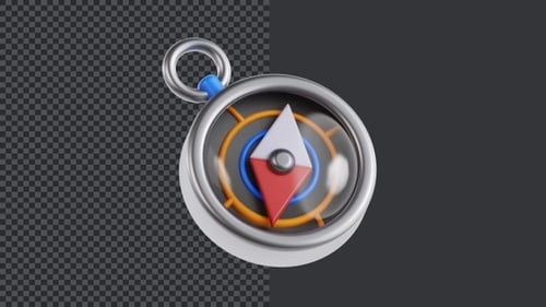 3D Compass Animation