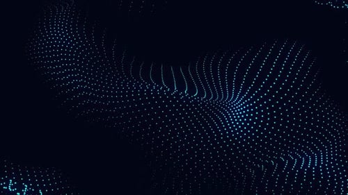 Abstract Digital Wave Particle Background Loop