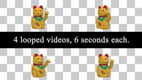 Chinese Maneki Neko Lucky Cat Loops Pack