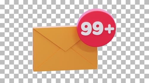 3D Animation of Spam Mail | Alpha Channel