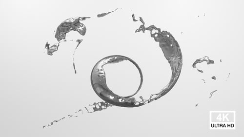 Dynamic Liquid Splash Logo Reveal