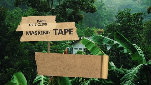 Animated Masking Tape Title Reveals