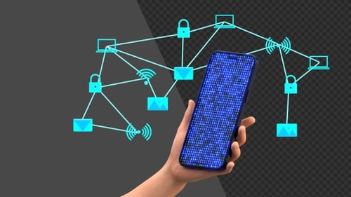 3D Animation of People Using Smartphone Technology | Alpha Channel