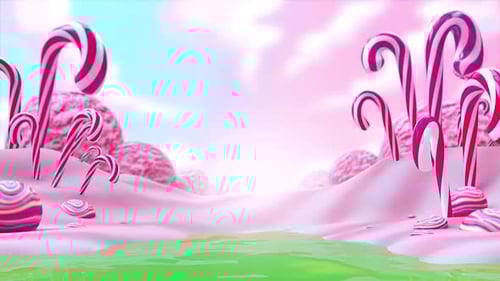 candy cane background Loop 2k