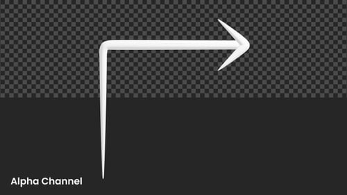 Arrow Right Angle Lines