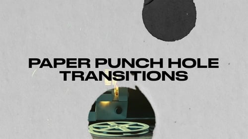 Animated Paper Punch Hole and Tear Transitions