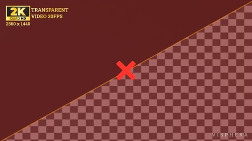 Cross Mark And Red Screen Overlay